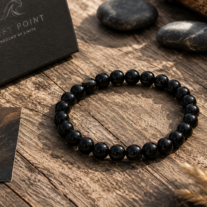 Black Agate Gemstone Bracelet