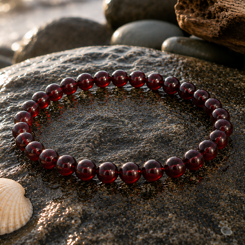 Blood Garnet Gemstone Bracelet