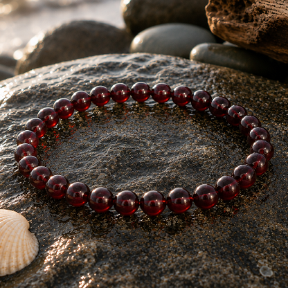 Blood Garnet Gemstone Bracelet