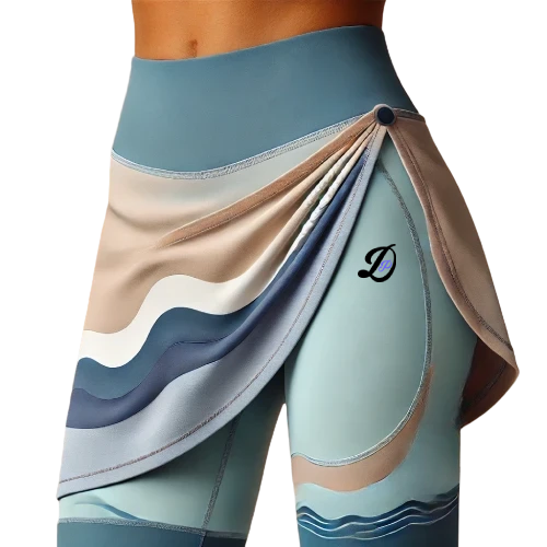 Drift Point Aqua Drift Leggings With Skirt