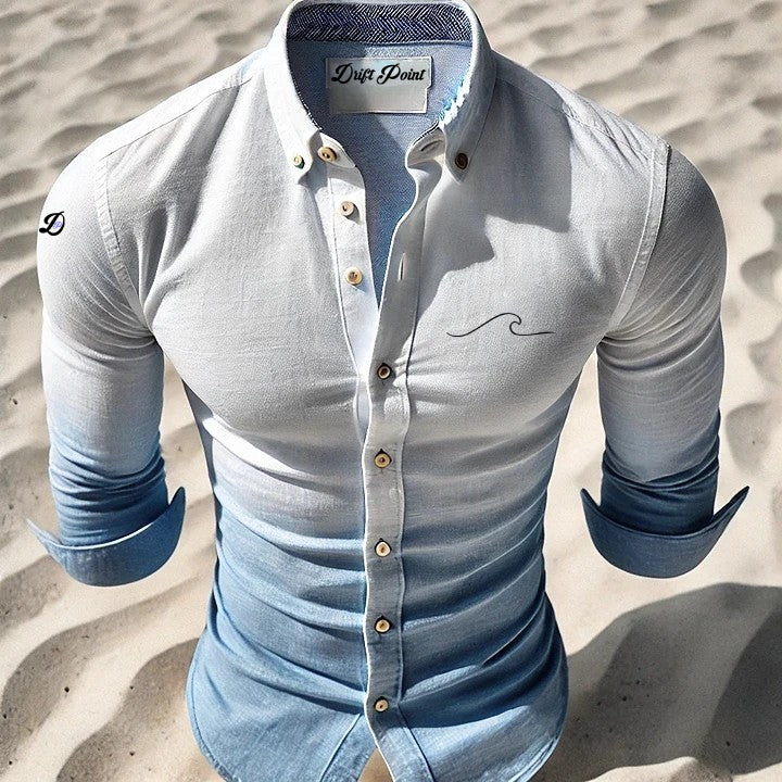 Drift Point Long Sleeve Ocean Breeze Shirt