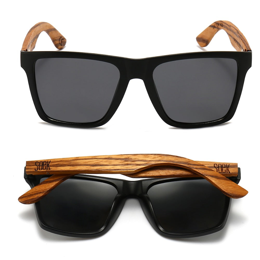 Dalton Soek Black Sunglasses Front and Back A28