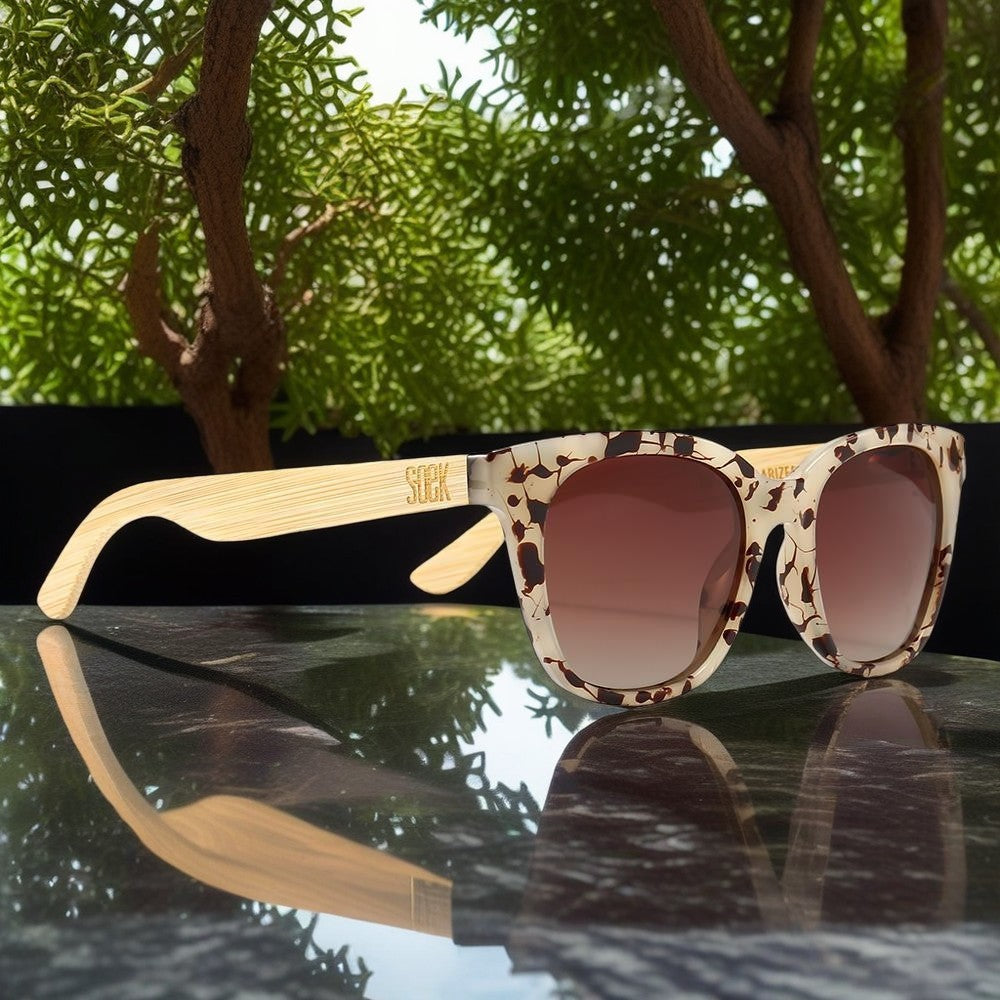 Soek Lila Grace Ivory Tortoise l Brown Lens l White Maple Arms