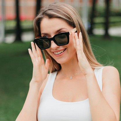 Soek Zahra Midnight l Khaki Polarised Lens l Walnut Arms