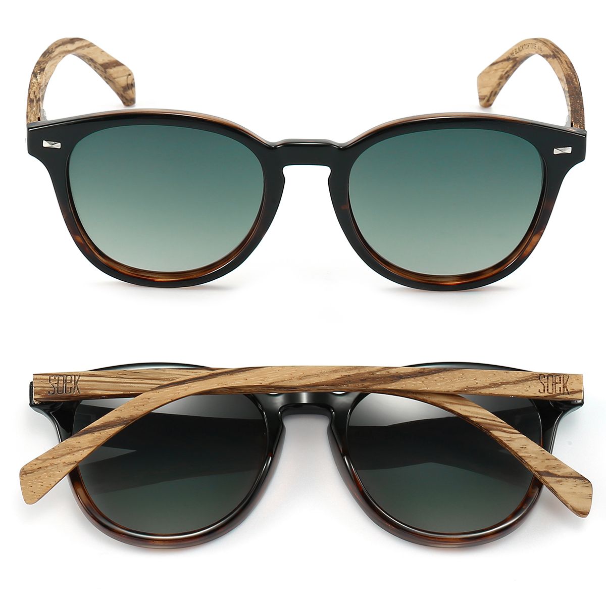 Soek Taine Black Tort Sunglasses